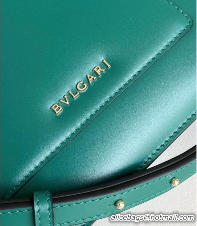 Top Quality Bvlgari Serpenti Forever Medium Top Handle bag in Calfskin 1030 Green 2024
