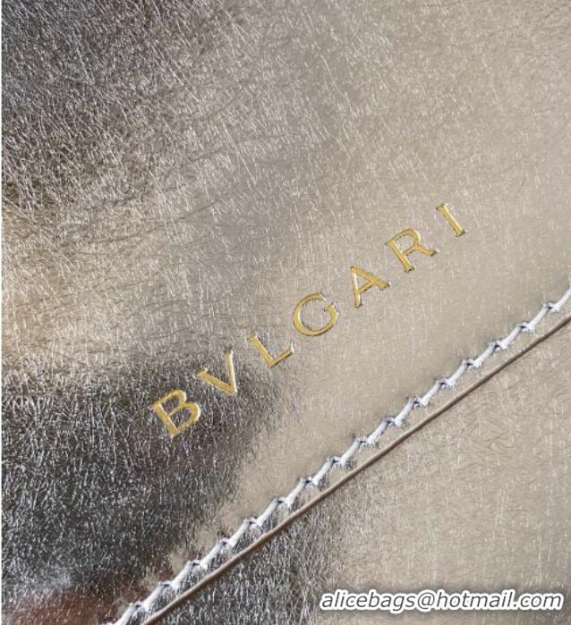 Unique Grade Bvlgari Serpenti Forever Mini Top Handle bag in Calfskin 1030 Silver 2024