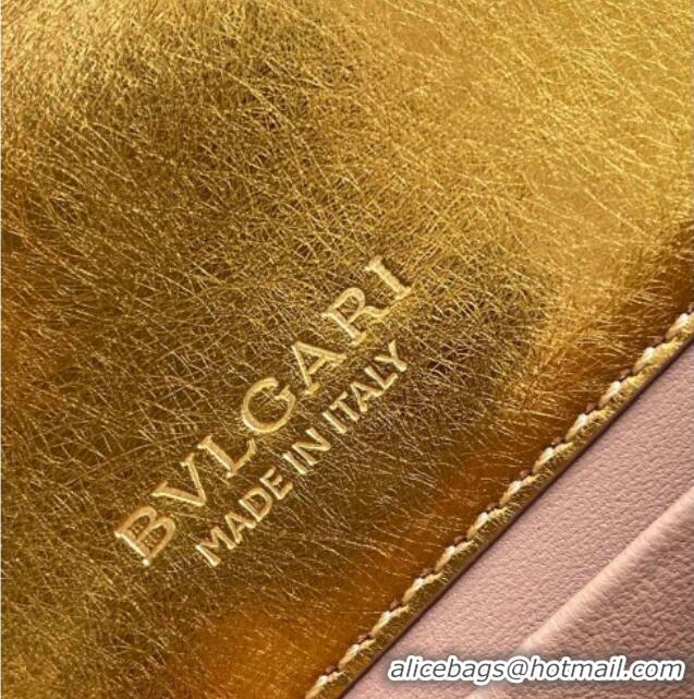 Luxury Discount Bvlgari Serpenti Forever Mini Top Handle bag in Calfskin 1030 Gold 2024