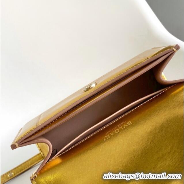 Luxury Discount Bvlgari Serpenti Forever Mini Top Handle bag in Calfskin 1030 Gold 2024