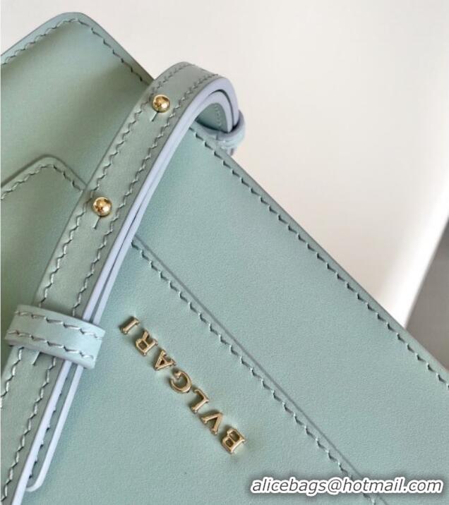 Top Grade Bvlgari Serpenti Forever Mini Top Handle bag in Calfskin 1030 Blue 2024