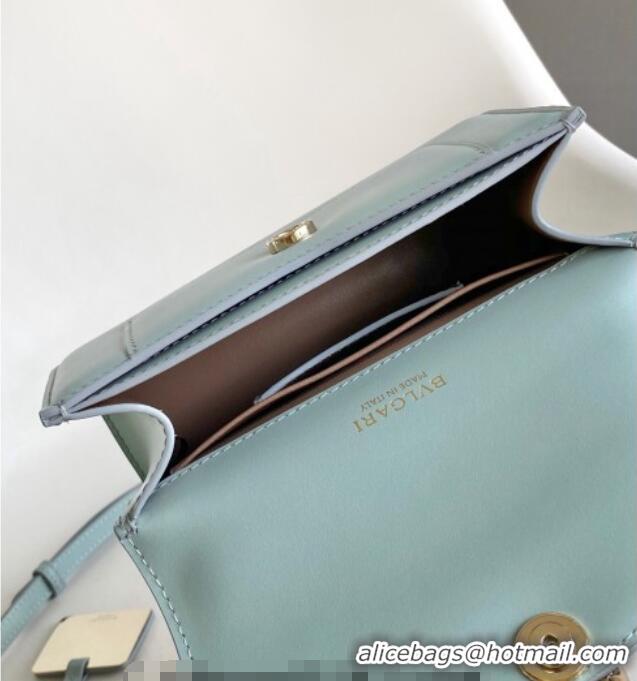 Top Grade Bvlgari Serpenti Forever Mini Top Handle bag in Calfskin 1030 Blue 2024