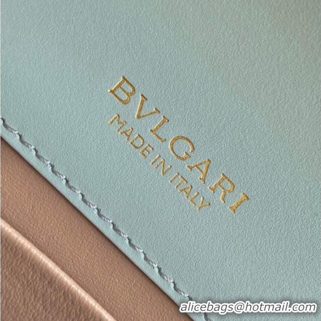 Top Grade Bvlgari Serpenti Forever Mini Top Handle bag in Calfskin 1030 Blue 2024