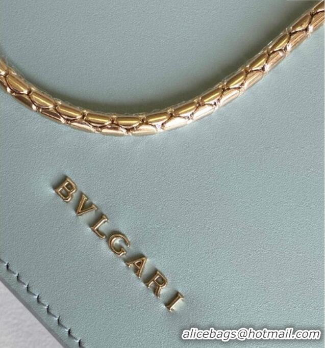 Promotional Bvlgari Serpenti Forever Chain Wallet Mini Crossbody bag in Calfskin 1030 Blue 2024