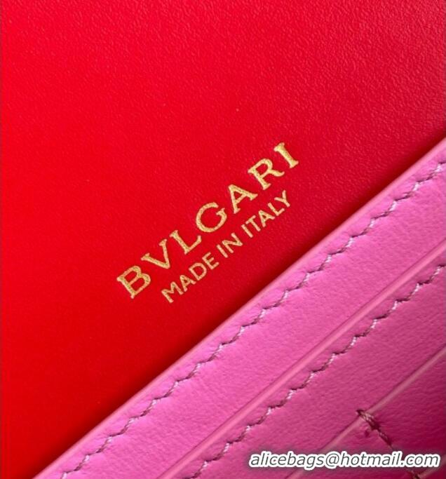 Grade Quality Bvlgari Serpenti Forever Chain Wallet Mini Crossbody bag in Calfskin 1030 Red 2024