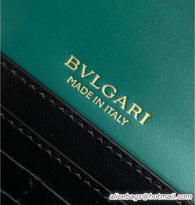 Best Price Bvlgari Serpenti Forever Chain Wallet Mini Crossbody bag in Calfskin 1030 Green 2024