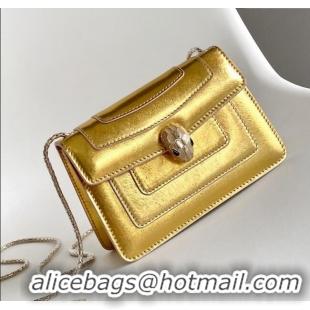 Reasonable Price Bvlgari Serpenti Forever Crossbody Mini Bag in 30028 Gold Calf Leather 2024