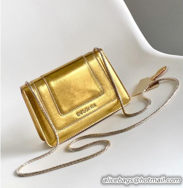 Reasonable Price Bvlgari Serpenti Forever Crossbody Mini Bag in 30028 Gold Calf Leather 2024