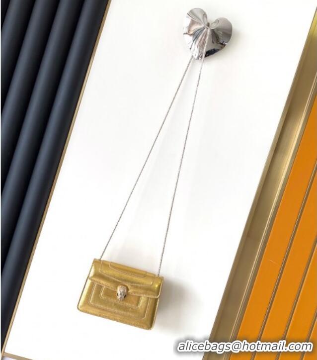 Reasonable Price Bvlgari Serpenti Forever Crossbody Mini Bag in 30028 Gold Calf Leather 2024