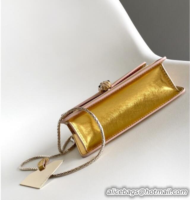 Reasonable Price Bvlgari Serpenti Forever Crossbody Mini Bag in 30028 Gold Calf Leather 2024