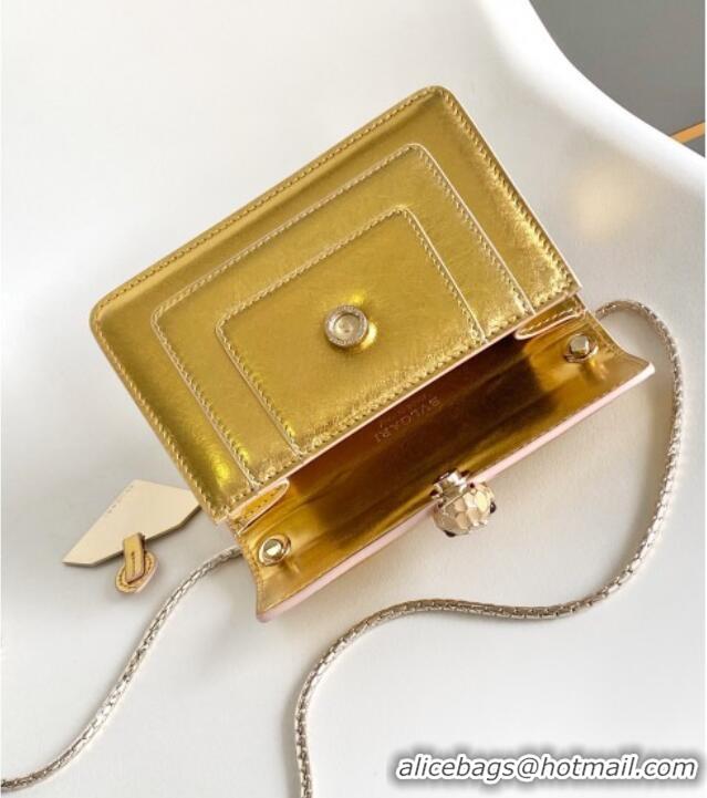 Reasonable Price Bvlgari Serpenti Forever Crossbody Mini Bag in 30028 Gold Calf Leather 2024