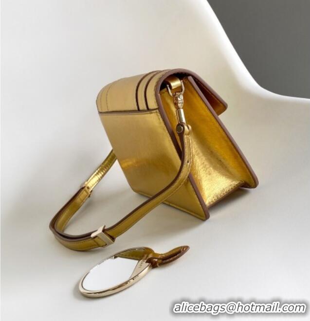 Best Price Bvlgari Serpenti Forever East-West Small Shoulder Bag in Calf Leather 30029 Gold 2024