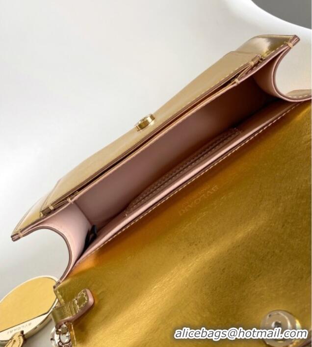 Best Price Bvlgari Serpenti Forever East-West Small Shoulder Bag in Calf Leather 30029 Gold 2024