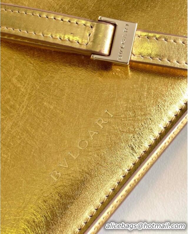 Best Price Bvlgari Serpenti Forever East-West Small Shoulder Bag in Calf Leather 30029 Gold 2024