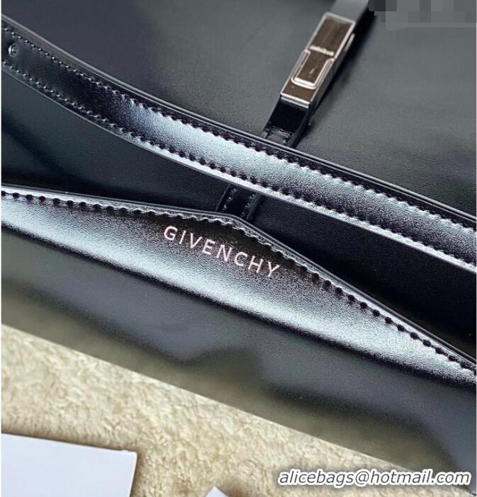 Famous Brand Givenchy Small Cut Out bag in shiny leather with chain 19119 Black 2023