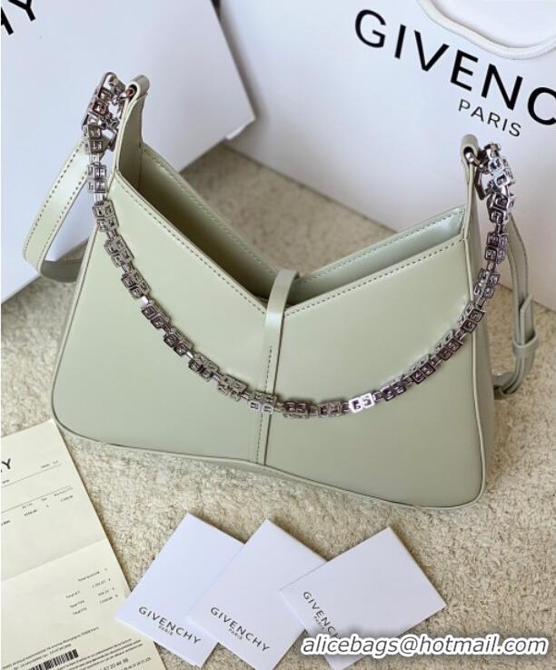 Traditional Discount Givenchy Small Cut Out bag in shiny leather with chain 19119 Light Grey 2023