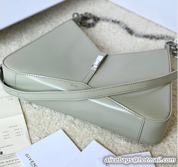 Traditional Discount Givenchy Small Cut Out bag in shiny leather with chain 19119 Light Grey 2023