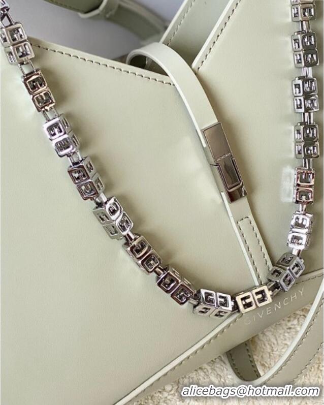 Traditional Discount Givenchy Small Cut Out bag in shiny leather with chain 19119 Light Grey 2023