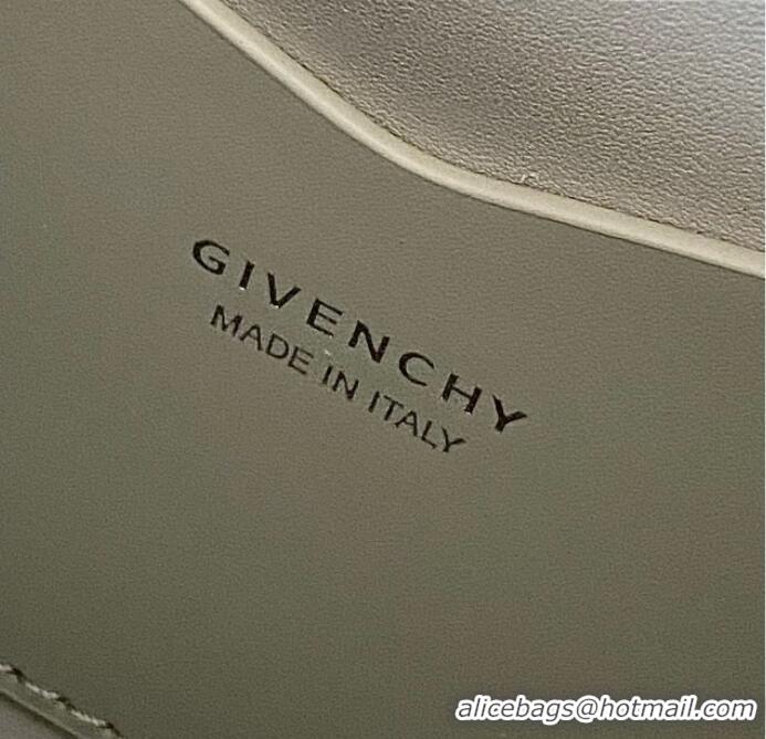 Traditional Discount Givenchy Small Cut Out bag in shiny leather with chain 19119 Light Grey 2023