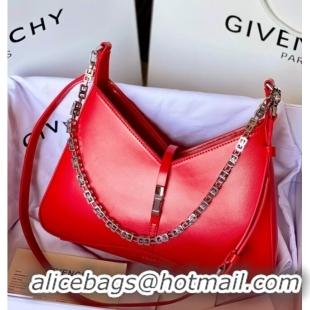 Modern Classic Givenchy Small Cut Out bag in shiny leather with chain 19119 Red 2023