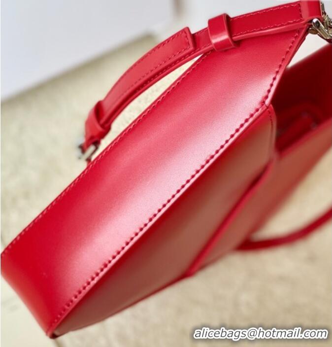 Modern Classic Givenchy Small Cut Out bag in shiny leather with chain 19119 Red 2023