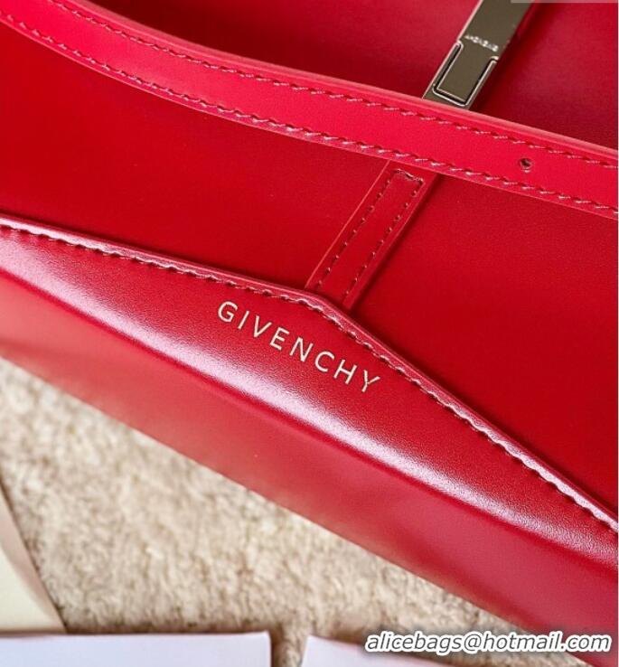 Modern Classic Givenchy Small Cut Out bag in shiny leather with chain 19119 Red 2023