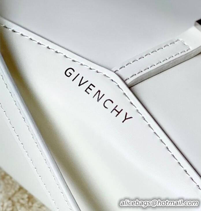 Top Design Givenchy Small Cut Out bag in shiny leather with chain 19119 White 2023