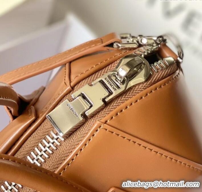 Classic Specials Givenchy Mini Antigona bag in Box leather 9981 Brown 2023