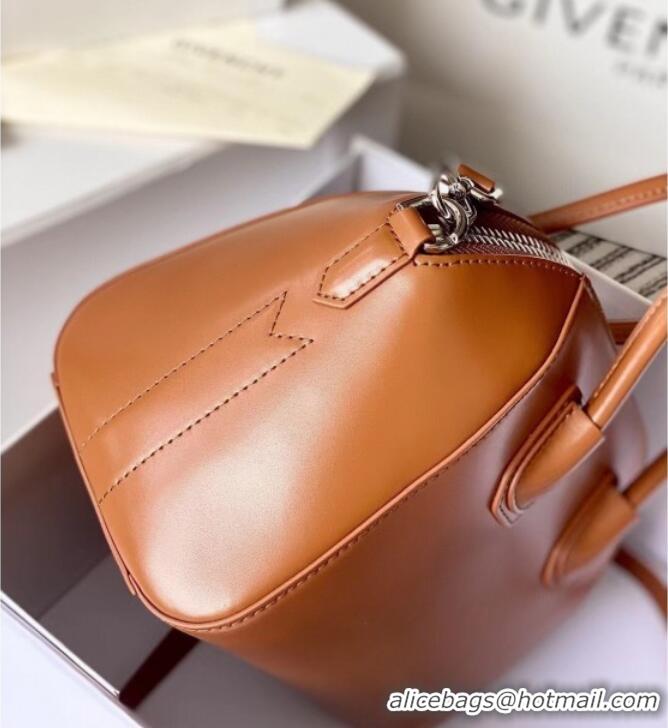 Classic Specials Givenchy Mini Antigona bag in Box leather 9981 Brown 2023