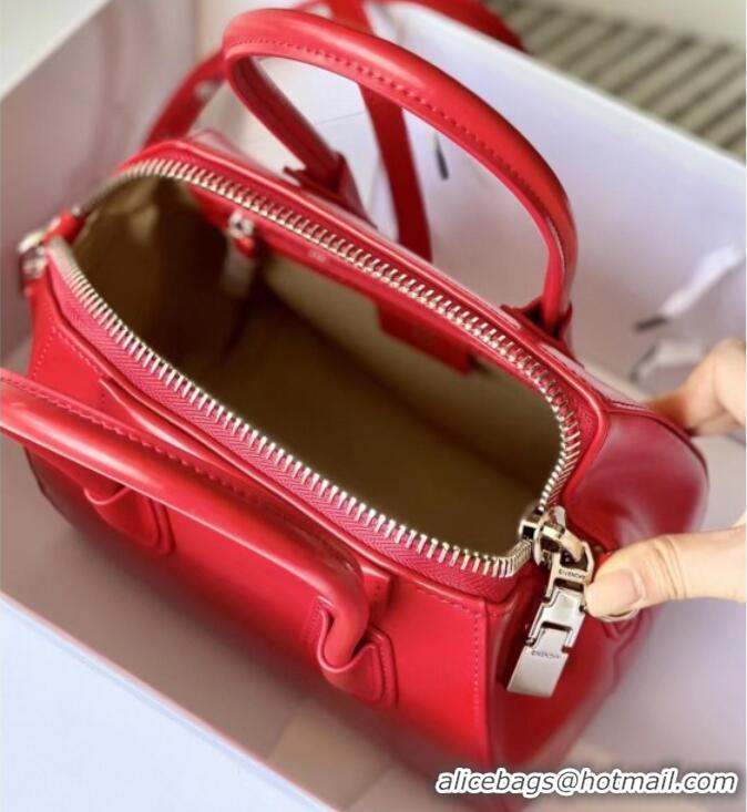 Best Inexpensive Givenchy Mini Antigona bag in Box leather 9981 Red 2023