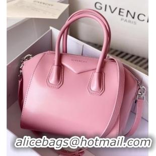 Stylish Promotional Givenchy Mini Antigona bag in Box leather 9981 Light Pink 2023