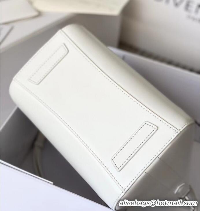 Best Product Givenchy Mini Antigona bag in Box leather 9981 White 2023