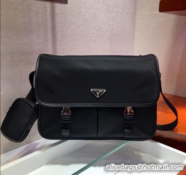 Market Sells Prada Mens Nylon Cross-Body Messenger Bag 2VD768 Black 2025
