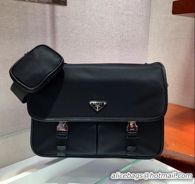 Market Sells Prada Mens Nylon Cross-Body Messenger Bag 2VD768 Black 2025