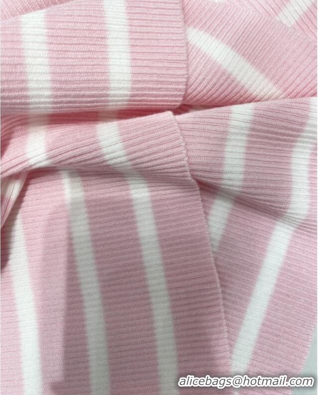 Promotional Dior Knit Short-sleeved Sweater D072415 Pink 2025