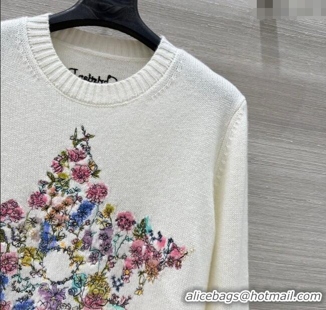 Inexpensive Dior Cashmere Sweater with Star 0814 White 2025