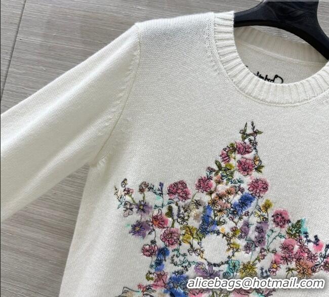 Inexpensive Dior Cashmere Sweater with Star 0814 White 2025