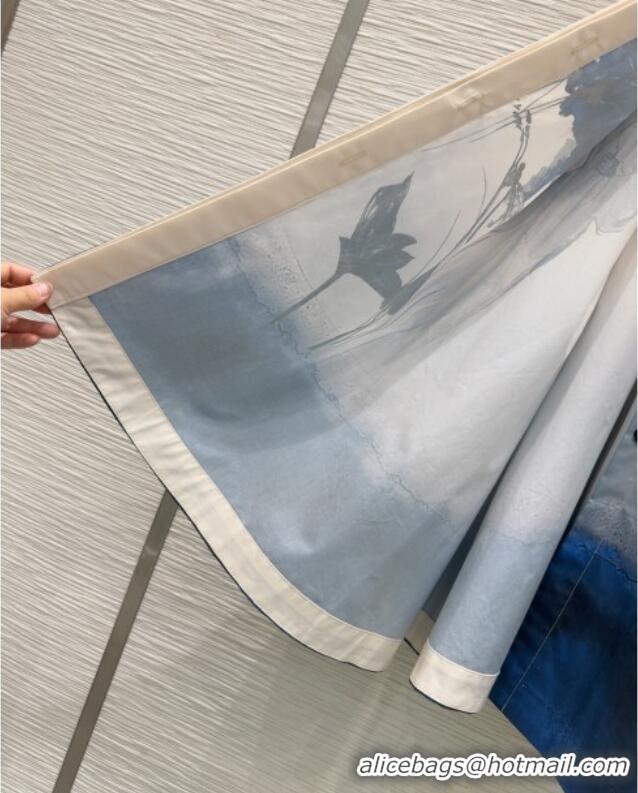 Good Taste Dior Printed Dress 0814 White 2025