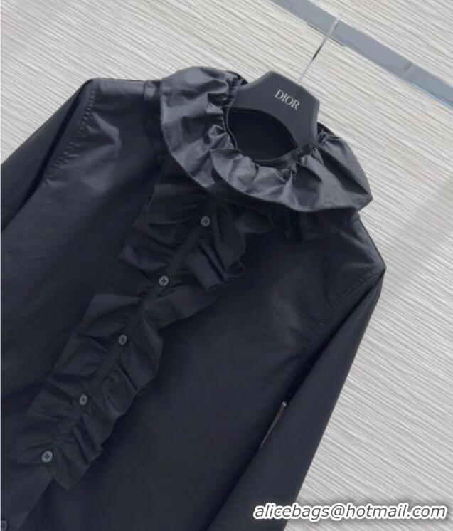 Luxury Cheap Dior Shirt 0813 Black 2025