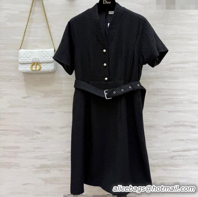 Reasonable Price Dior Tweed Dress 0812 Black 2025