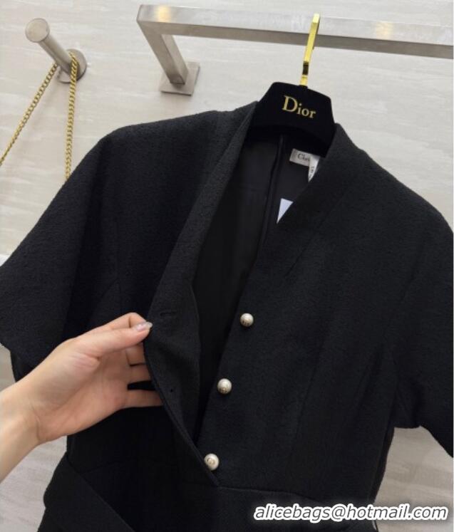 Reasonable Price Dior Tweed Dress 0812 Black 2025