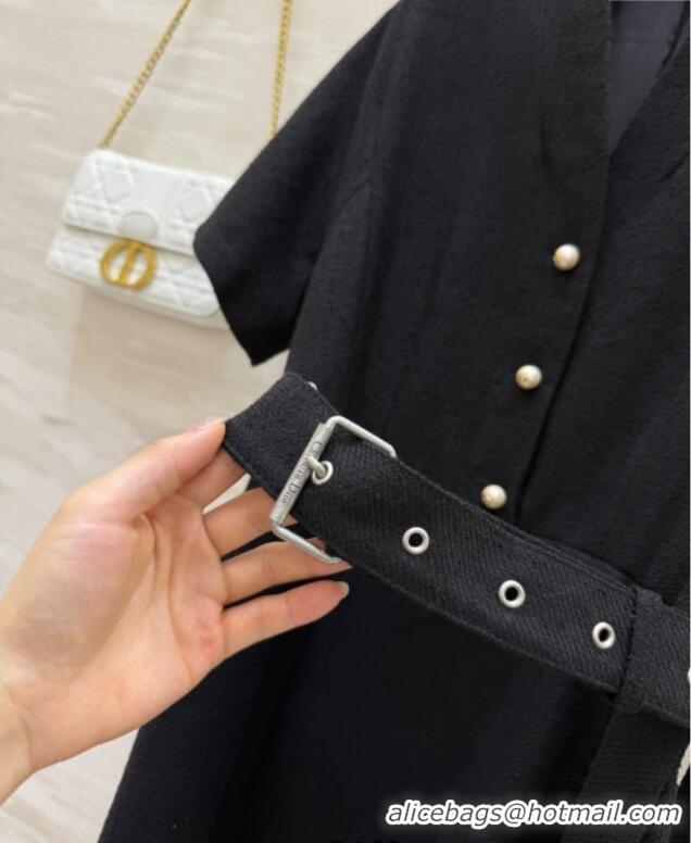 Reasonable Price Dior Tweed Dress 0812 Black 2025