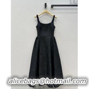 Buy Cheapest Dior Embroidered Dress 0812 Black 2025