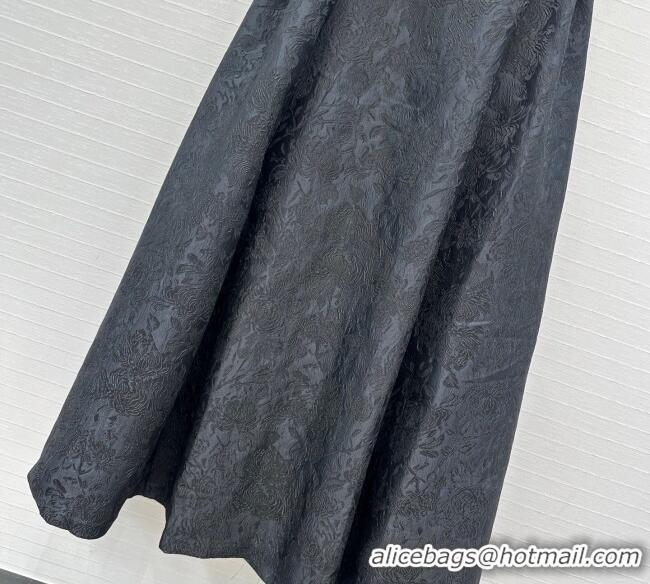 Buy Cheapest Dior Embroidered Dress 0812 Black 2025