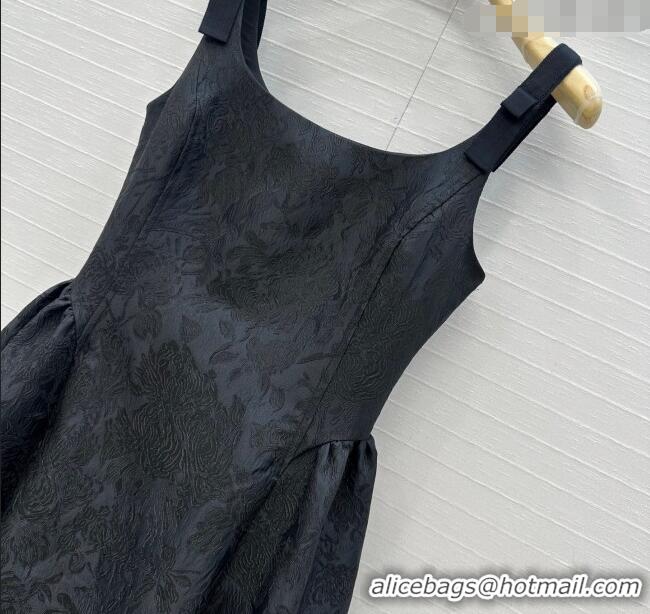 Buy Cheapest Dior Embroidered Dress 0812 Black 2025