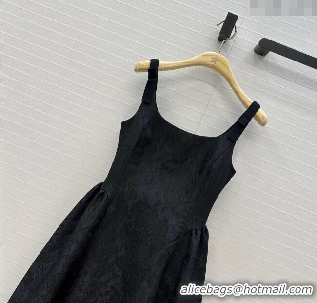 Buy Cheapest Dior Embroidered Dress 0812 Black 2025