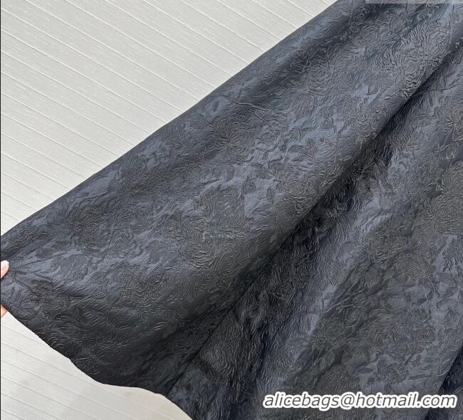 Buy Cheapest Dior Embroidered Dress 0812 Black 2025