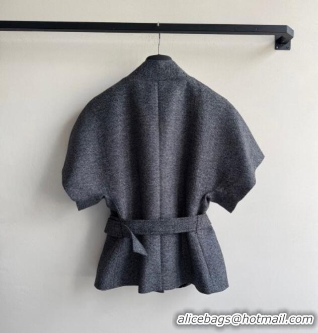 Luxurious Discount Dior Wool Silk Shirt 0812 Grey 2025