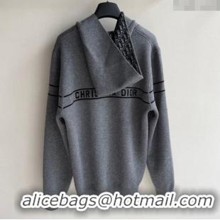 Good Quality Dior Cashmere Jacket 0815 Grey 2025
