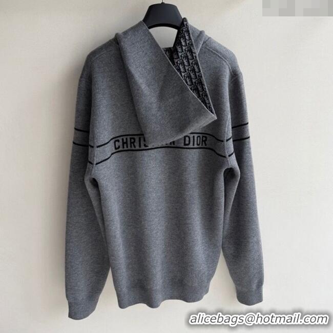 Good Quality Dior Cashmere Jacket 0815 Grey 2025